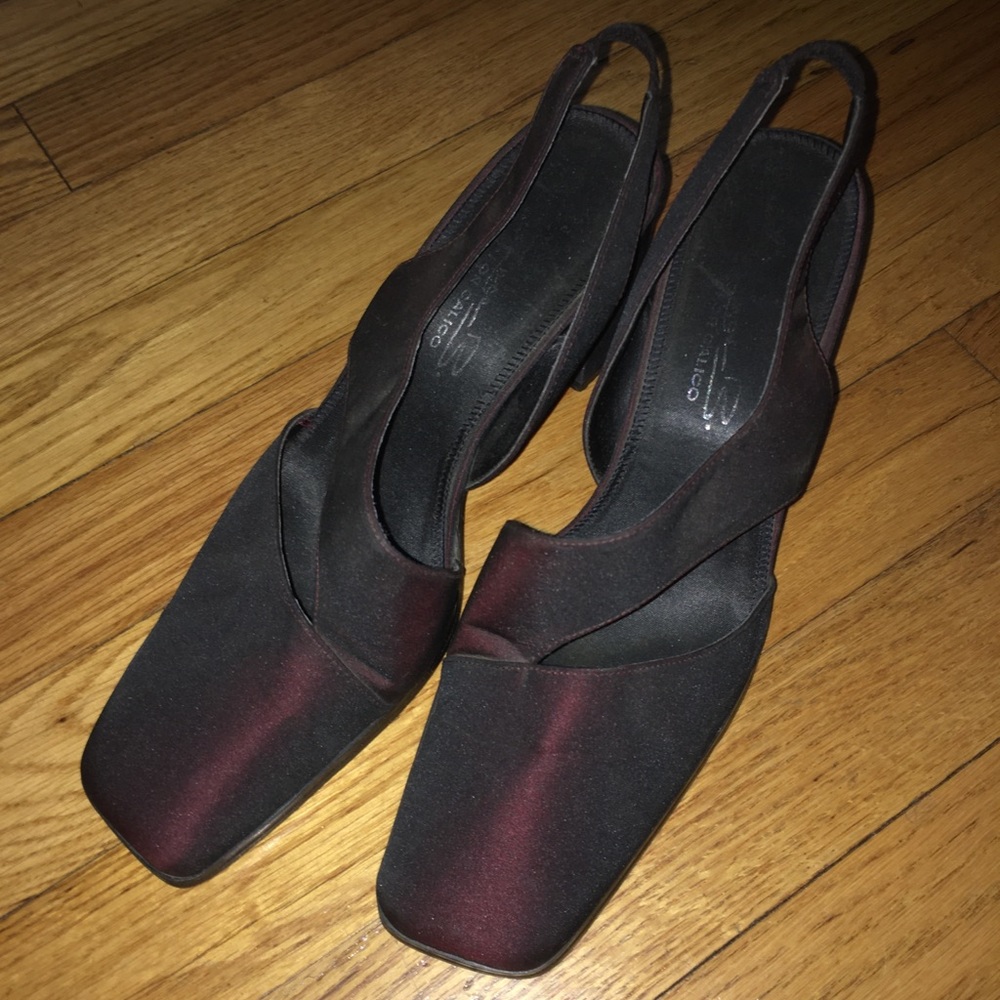 Burgundy Strappy Shoes